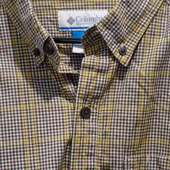 Columbia Men's Plaid Long Sleeve Shirt | Size L | Rugged Comfort Meets Everyday - Picture 2 of 13